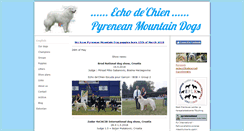 Desktop Screenshot of echodechien.com