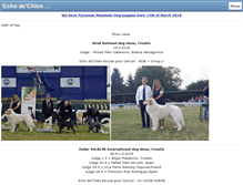 Tablet Screenshot of echodechien.com